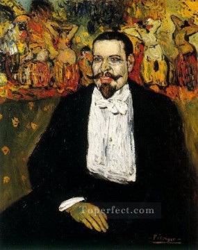 パブロ・ピカソ Painting - ギュスターヴ・コキオの肖像 1901年 パブロ・ピカソ